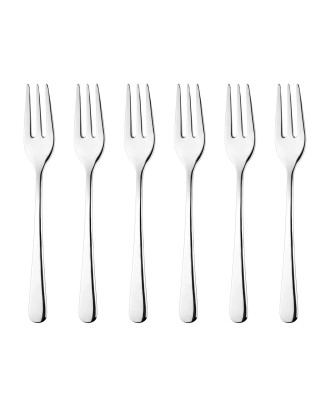 Set de 6 furculite pentru desert, inox, Zelda - GUZZINI